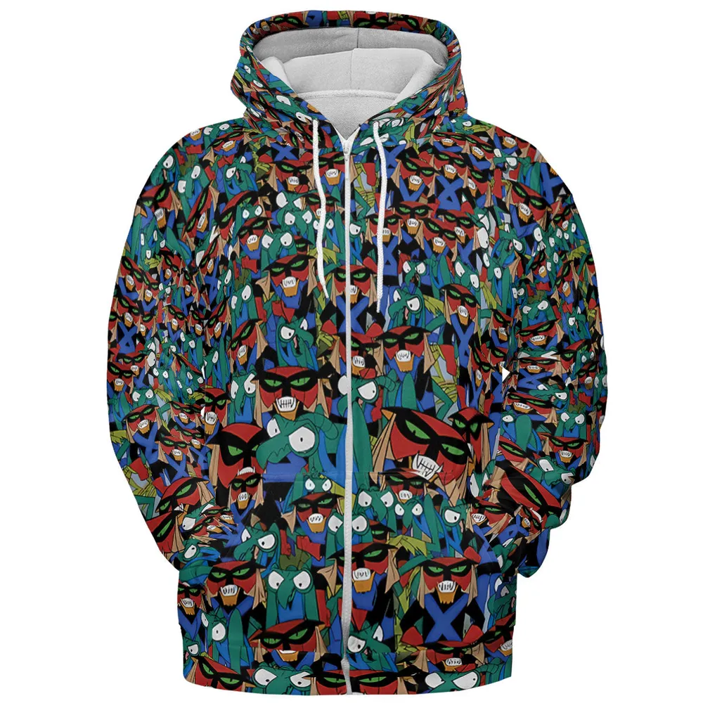 Brak and Zorak Space Ghost Coast to Coast All-over Print Hoodie - 4