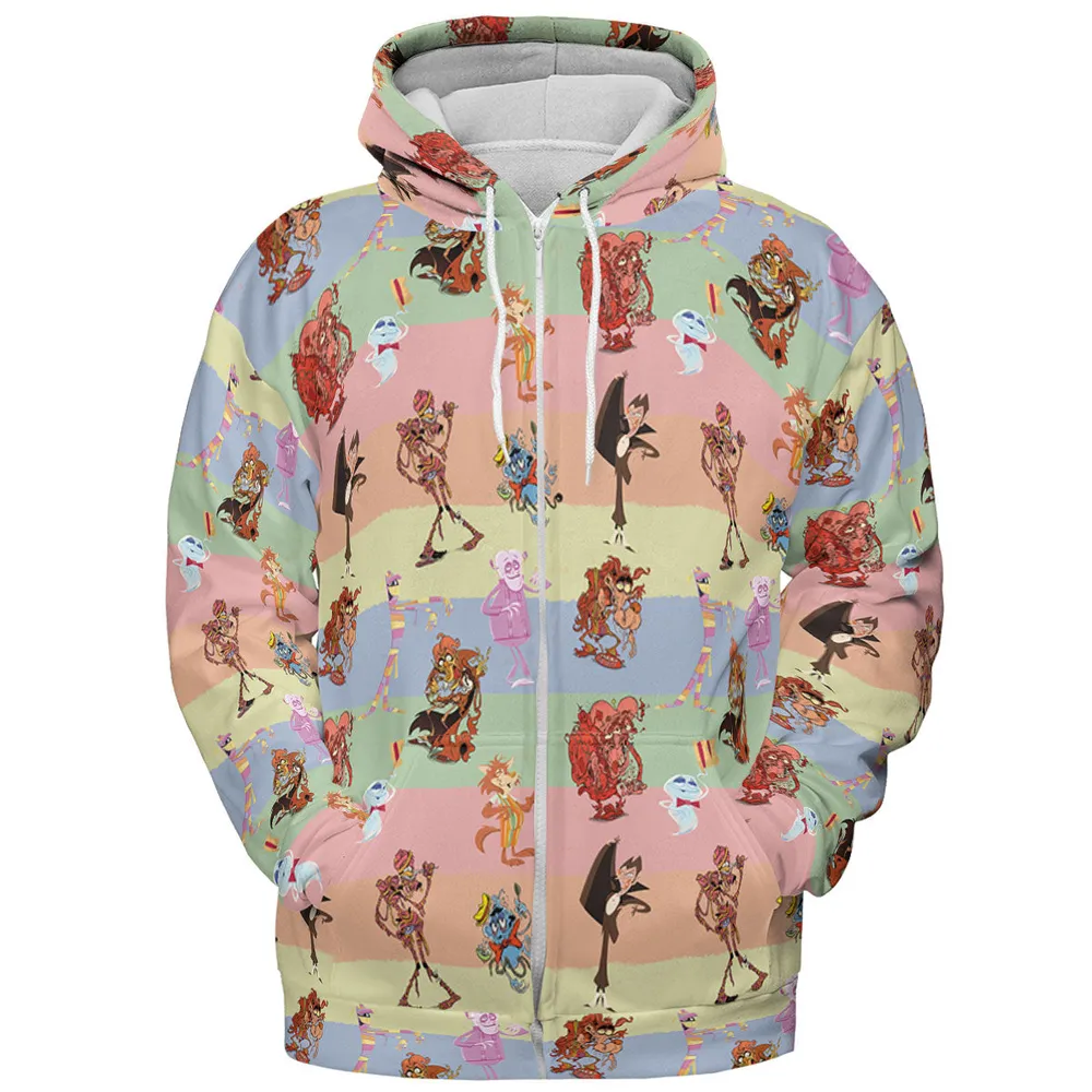 Spooky Monster Mash Cereal Monster All-over Print Hoodie - 4