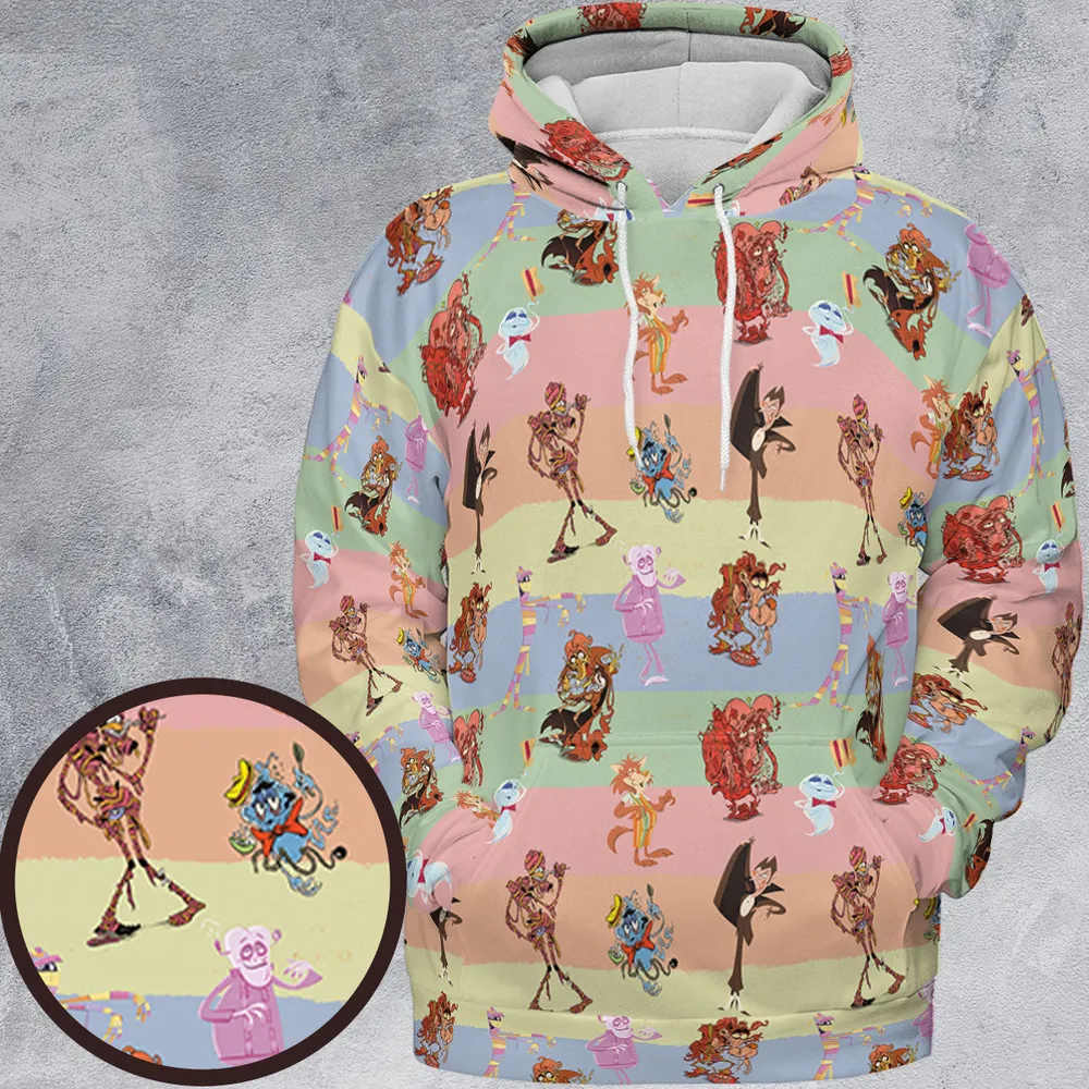 Spooky Monster Mash Cereal Monster All-over Print Hoodie - 2