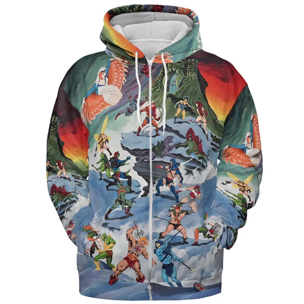 MOTU Castle Grayskull Battle All-over Print Hoodie - 4