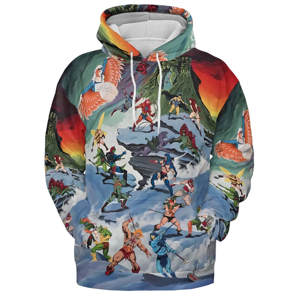 MOTU Castle Grayskull Battle All-over Print Hoodie - 3