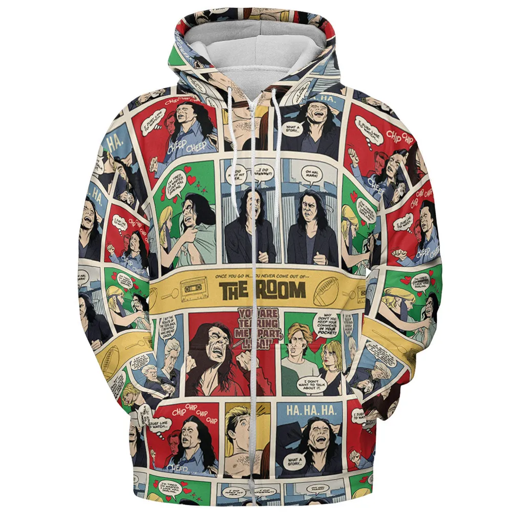 The Room Comic Style All-over Print Hoodie - 4