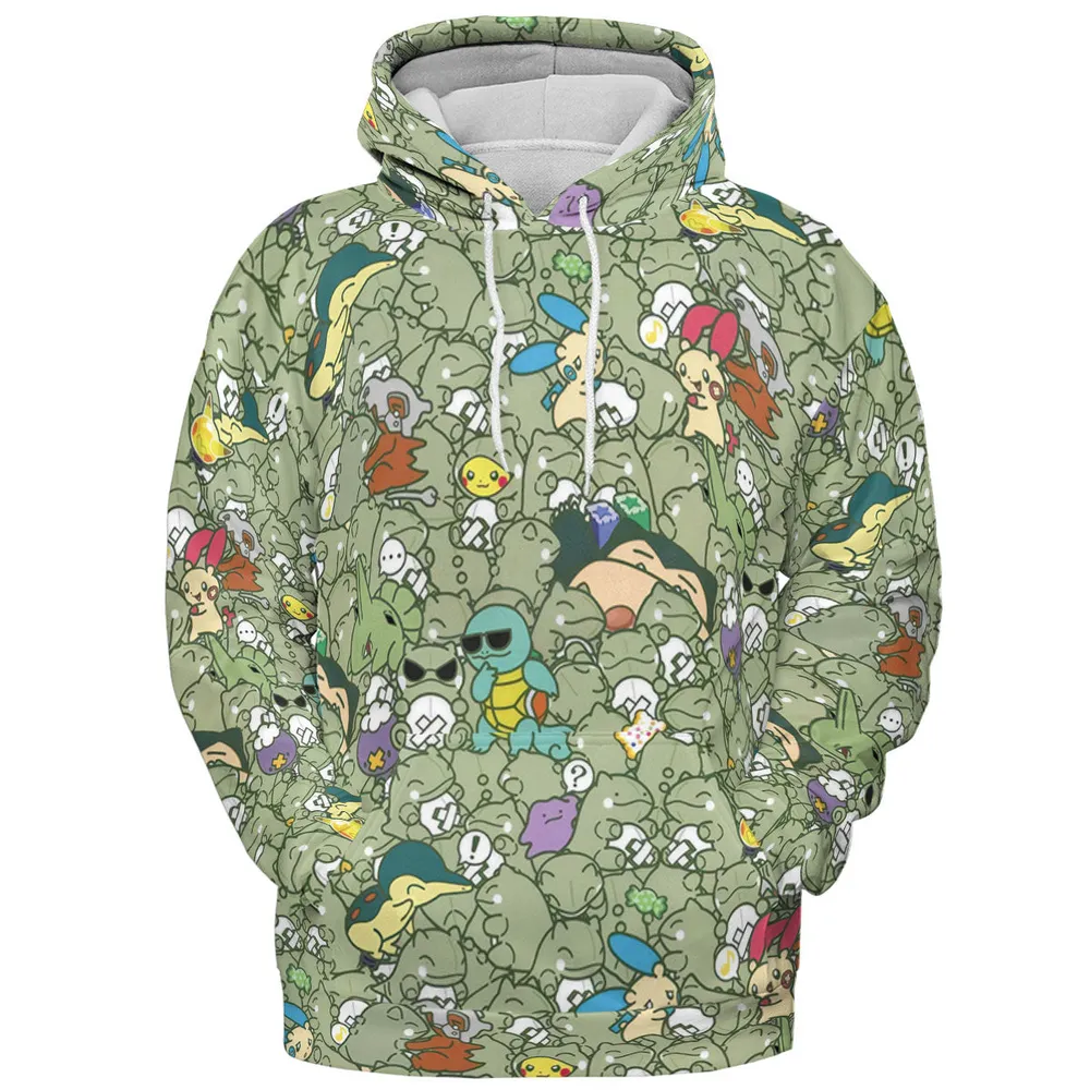 Epic Pokemon Pattern All-over Print Hoodie - 3
