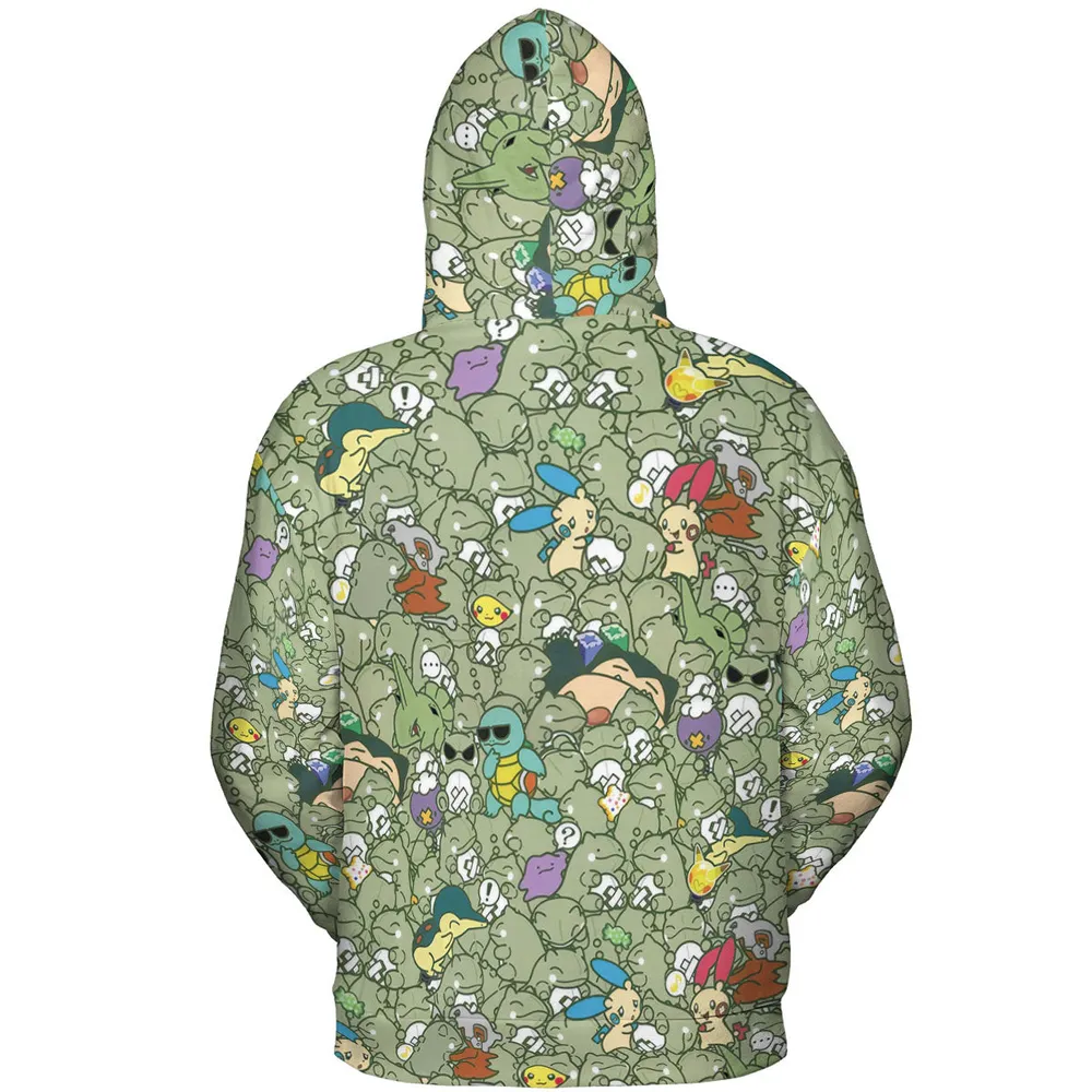 Epic Pokemon Pattern All-over Print Hoodie - 5