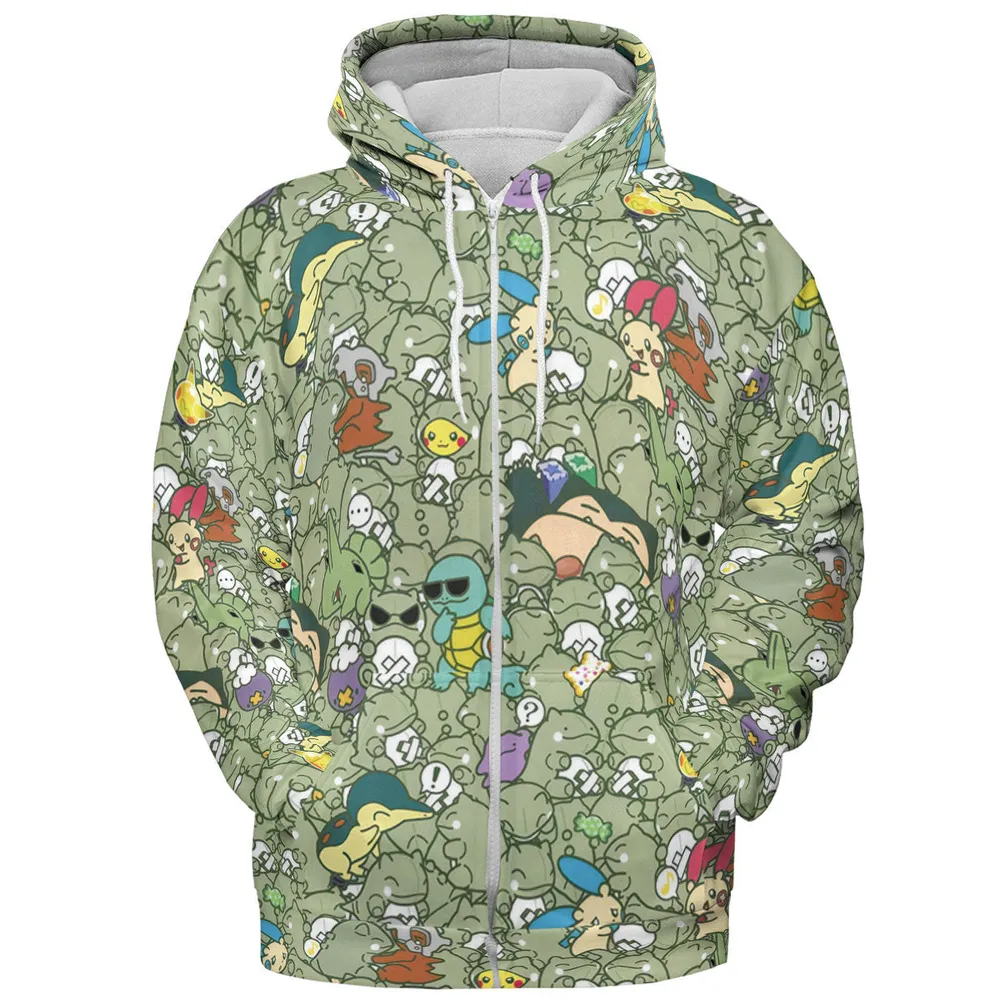 Epic Pokemon Pattern All-over Print Hoodie - 4