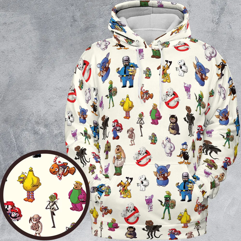 Behind The Face All-over Print Hoodie - 2