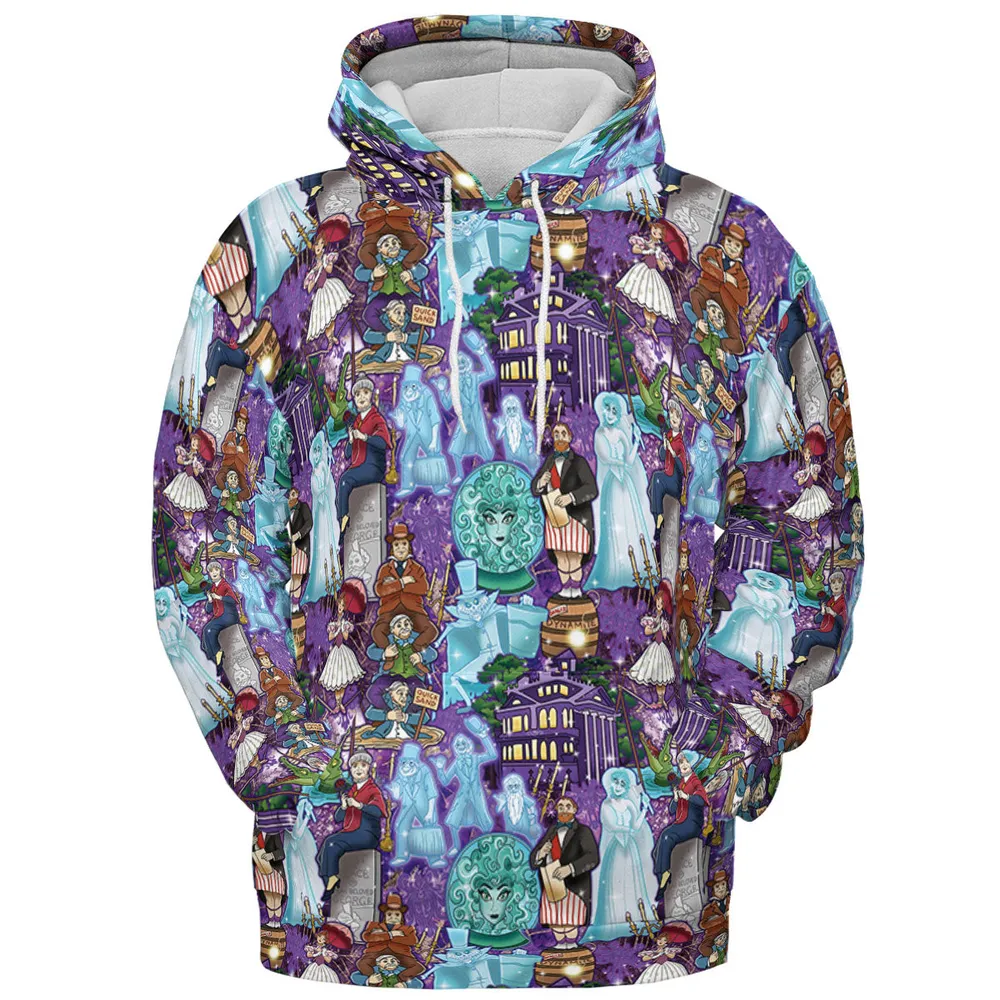 Foolish Mortal Supply Haunted Mansion All-over Print Hoodie - 3