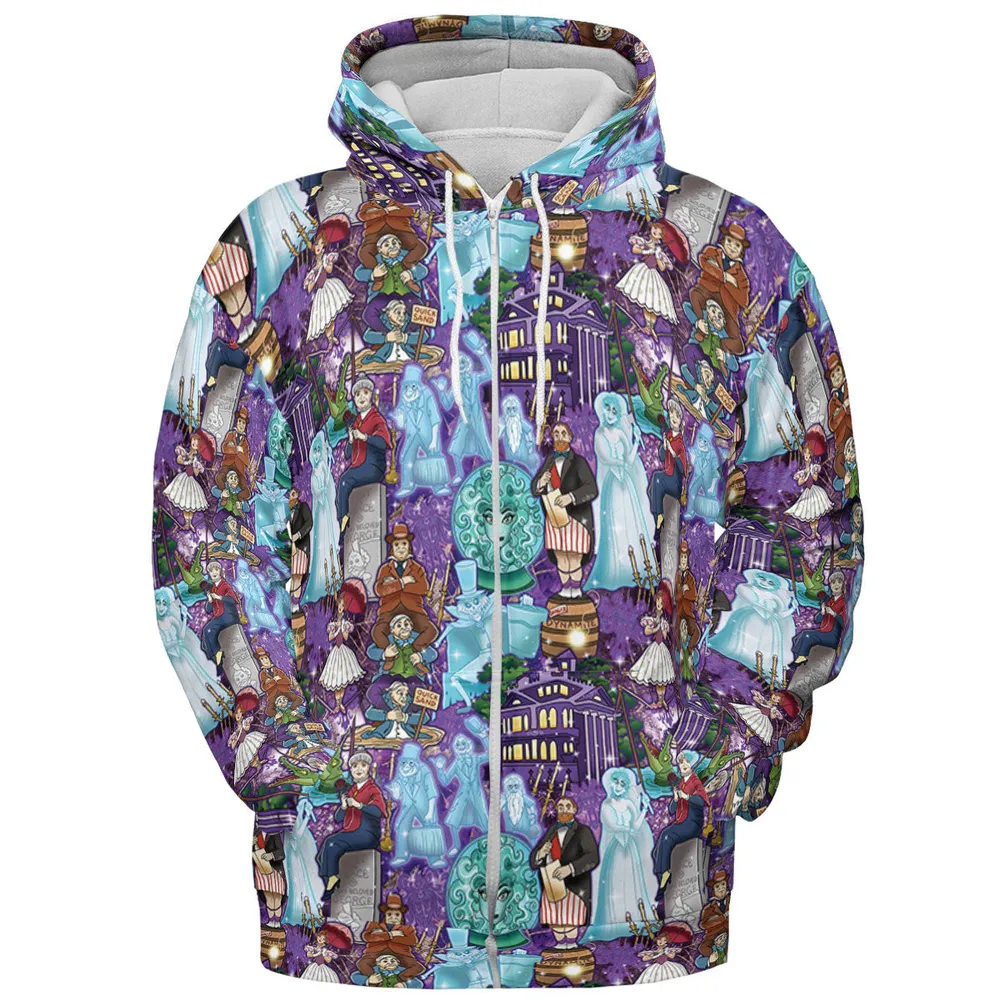 Foolish Mortal Supply Haunted Mansion All-over Print Hoodie - 4