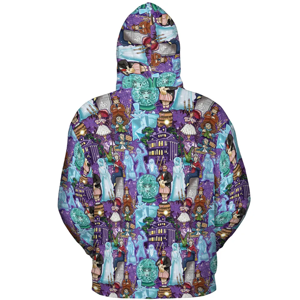 Foolish Mortal Supply Haunted Mansion All-over Print Hoodie - 5