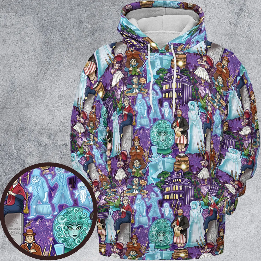 Foolish Mortal Supply Haunted Mansion All-over Print Hoodie - 2