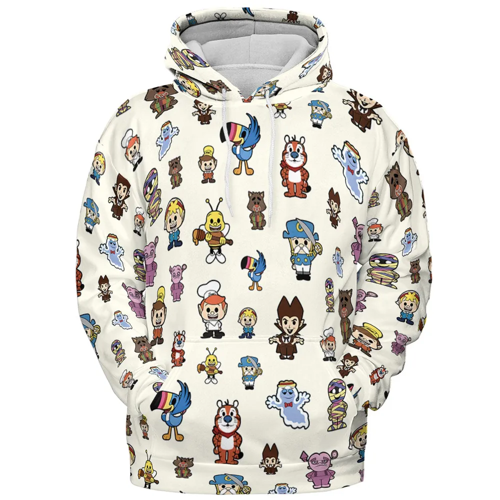 Breakfast Club Cereal Mascot All-over Print Hoodie - 3