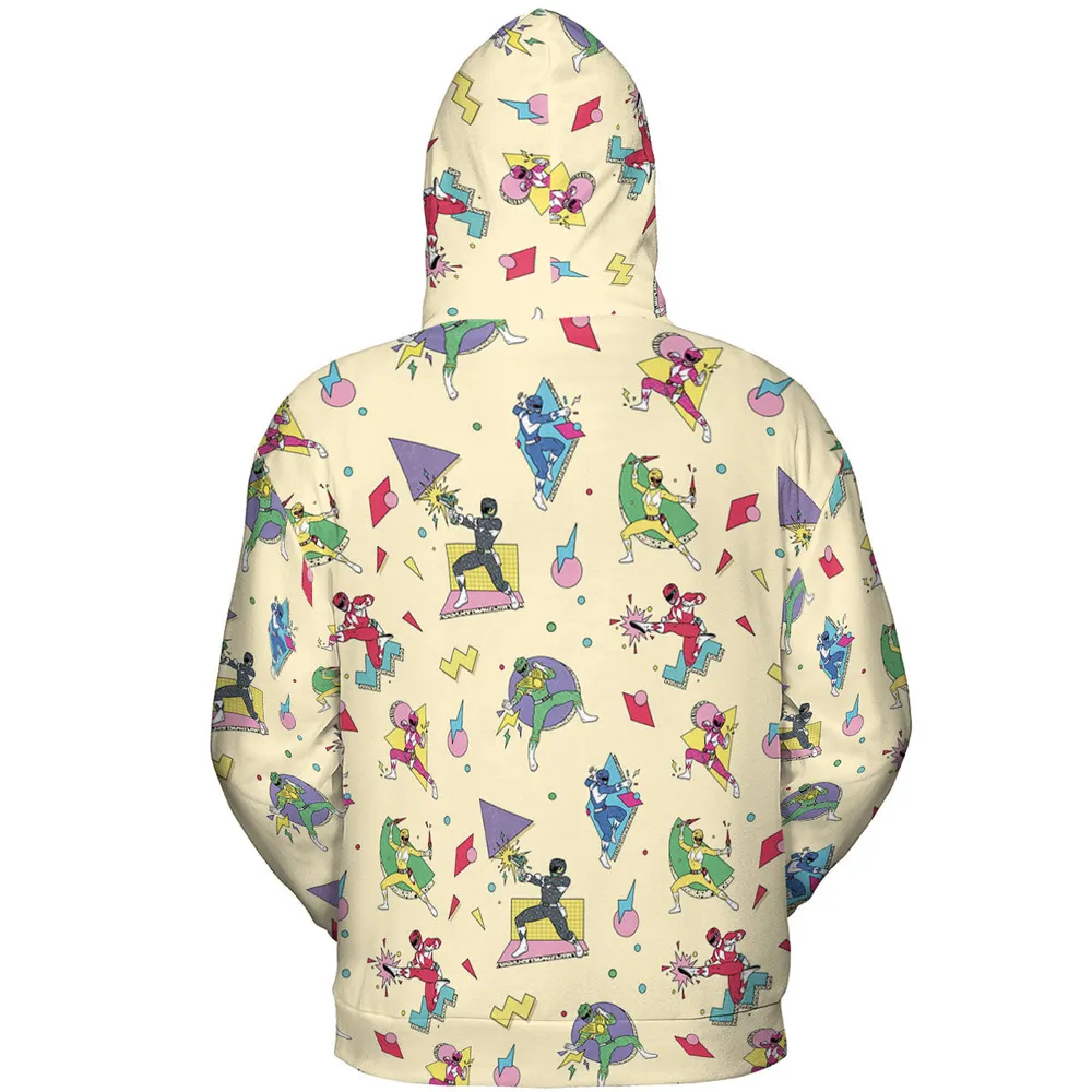 Morphin Team Power Rangers All-over Print Hoodie - 5