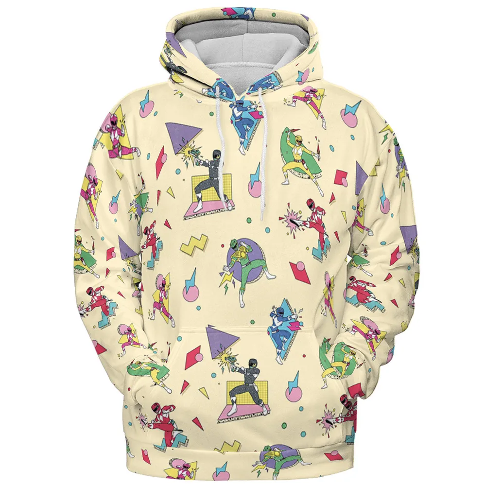 Morphin Team Power Rangers All-over Print Hoodie - 3