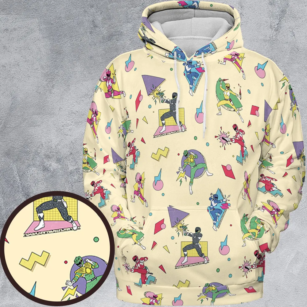 Morphin Team Power Rangers All-over Print Hoodie - 2