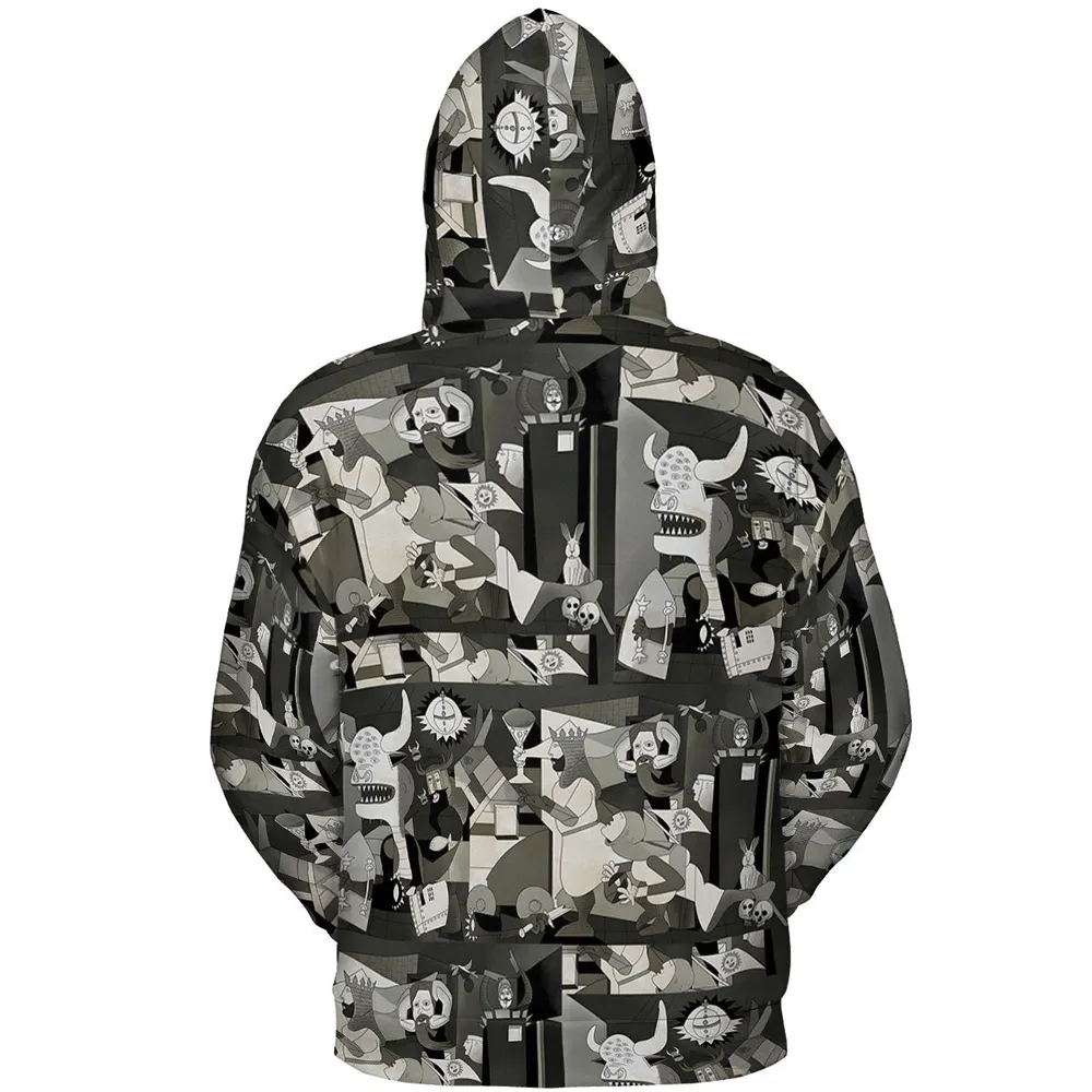 Monty Picasso Style Art All-over Print Hoodie - 5