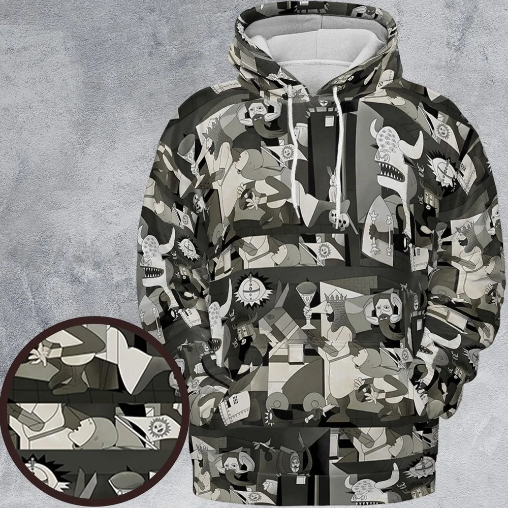 Monty Picasso Style Art All-over Print Hoodie - 2