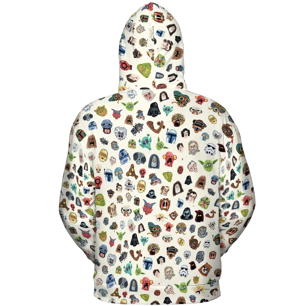 Star Wars Collage Pattern All-over Print Hoodie - 5