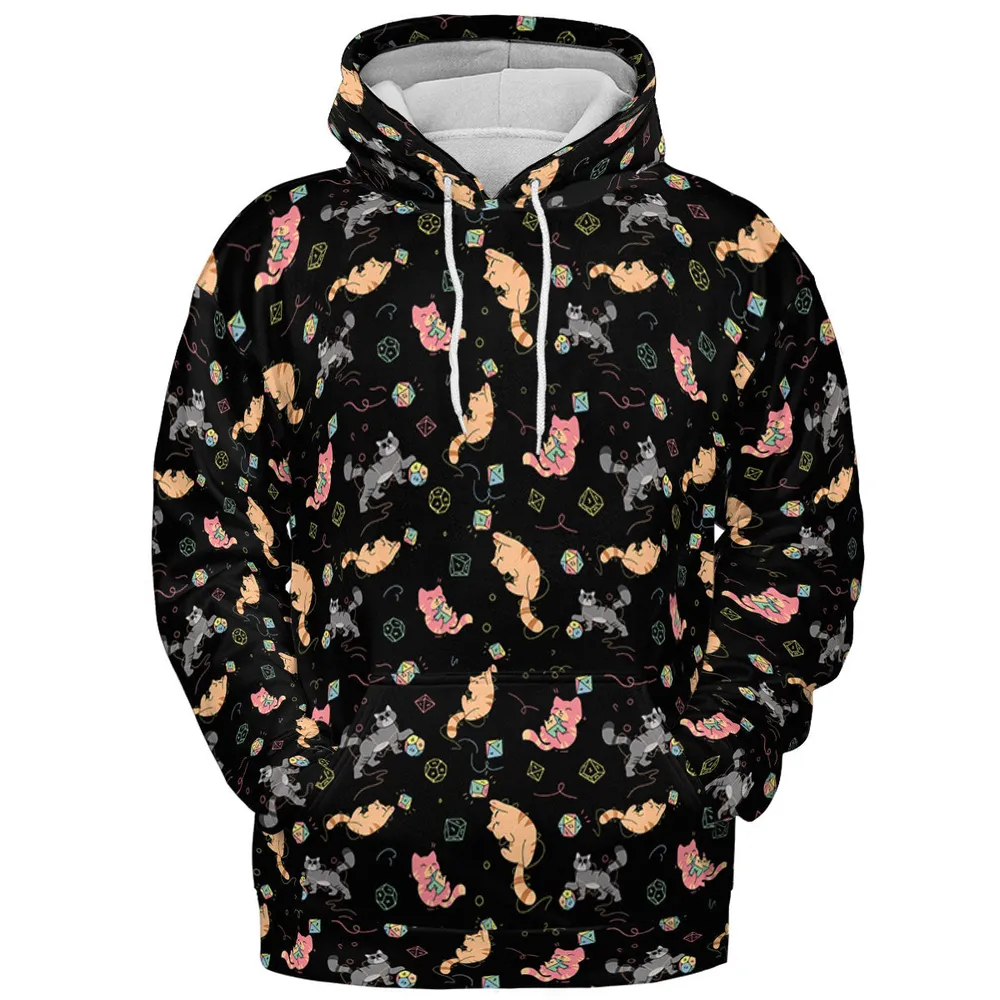 Dice Cat DnD All-over Print Hoodie - 3