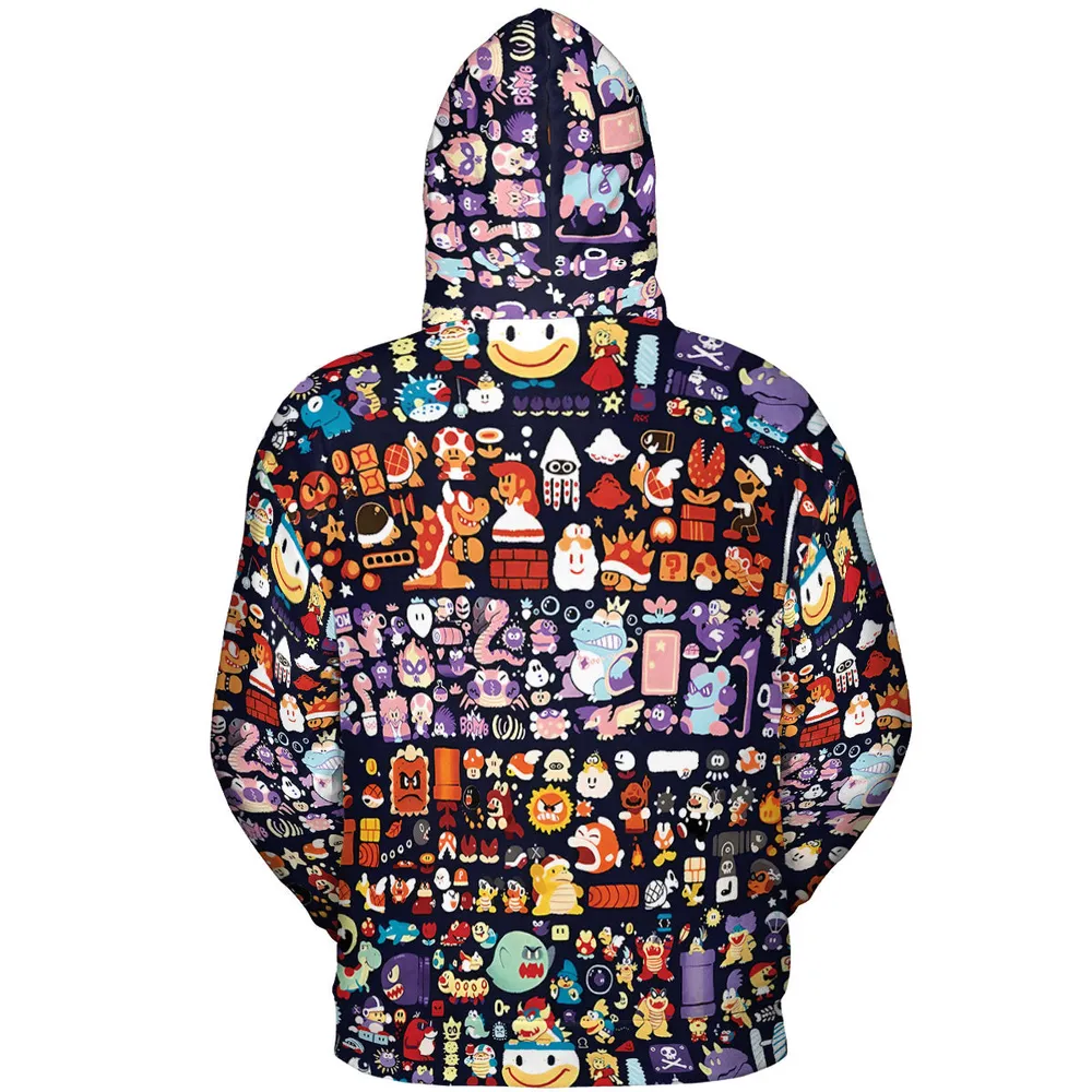Mario Colors Super Mario All-over Print Hoodie - 5