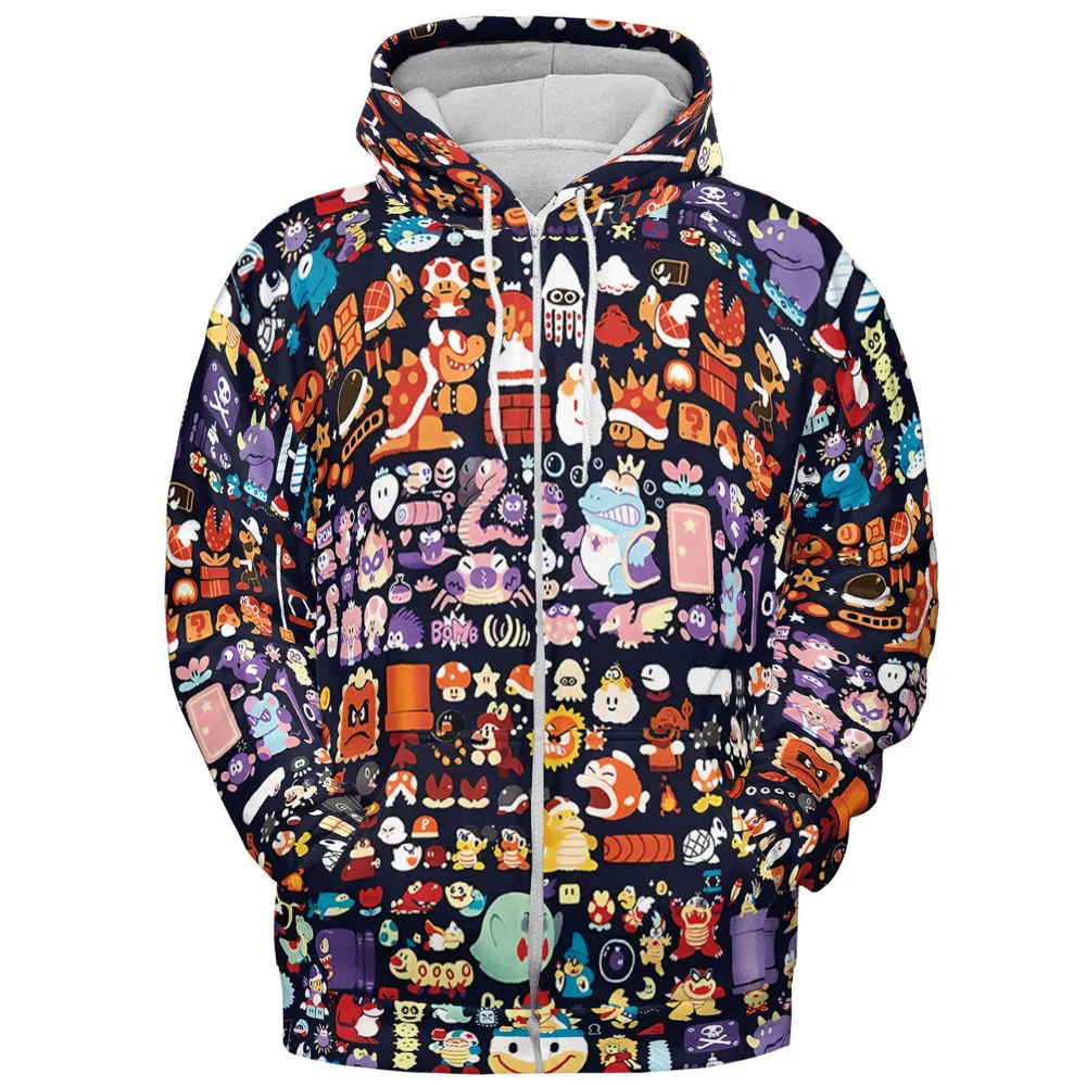 Mario Colors Super Mario All-over Print Hoodie - 4