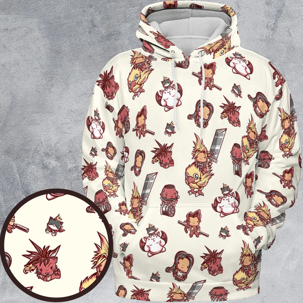 Cute Fantasy Final Fantasy All-over Print Hoodie - 2