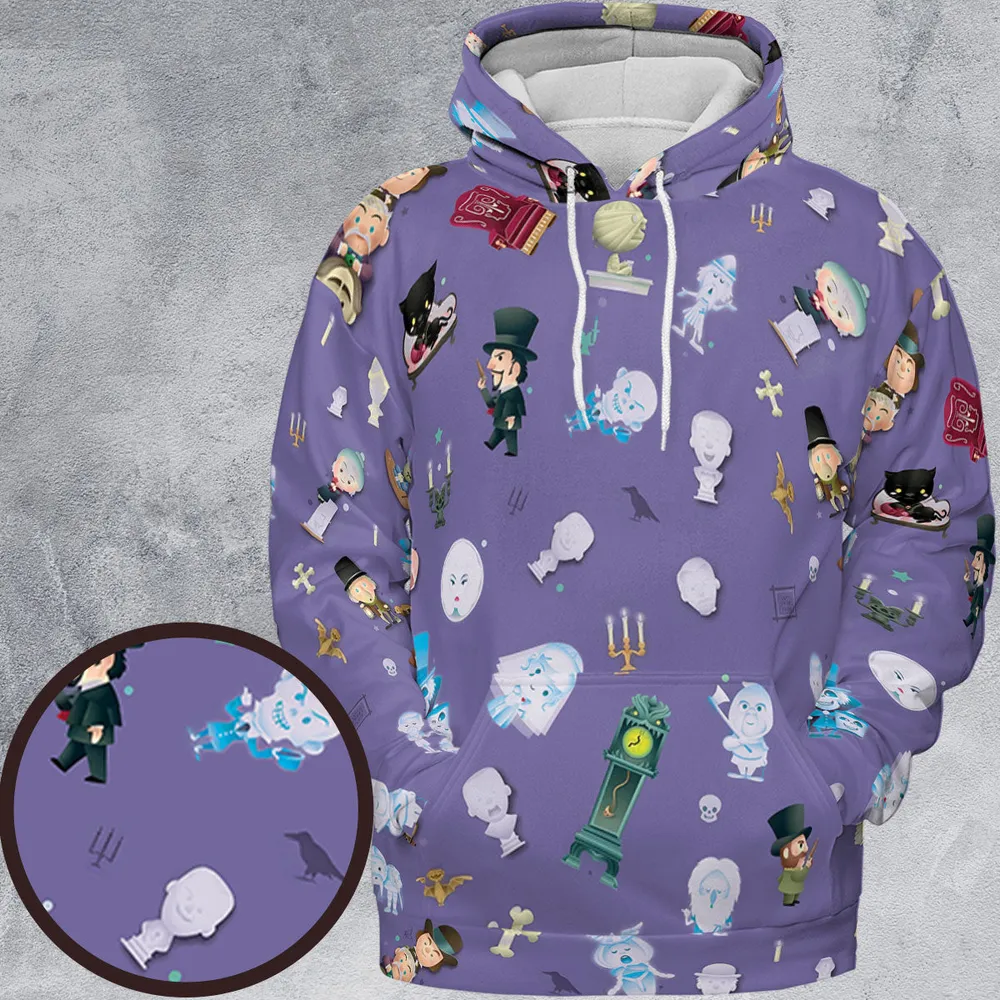 Ghoul Chic Haunted Mansion All-over Print Hoodie - 2