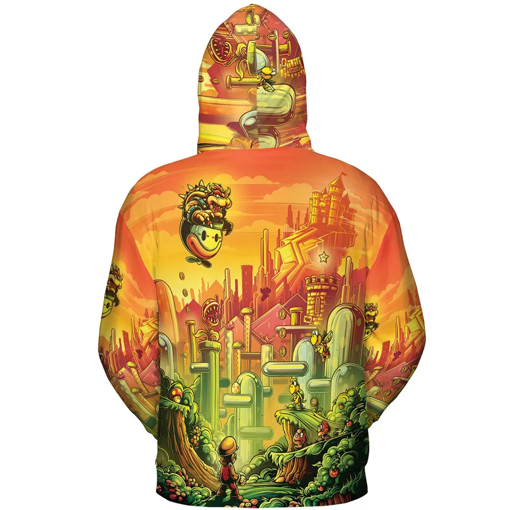Plumber Kingdom Super Mario All-over Print Hoodie - 5