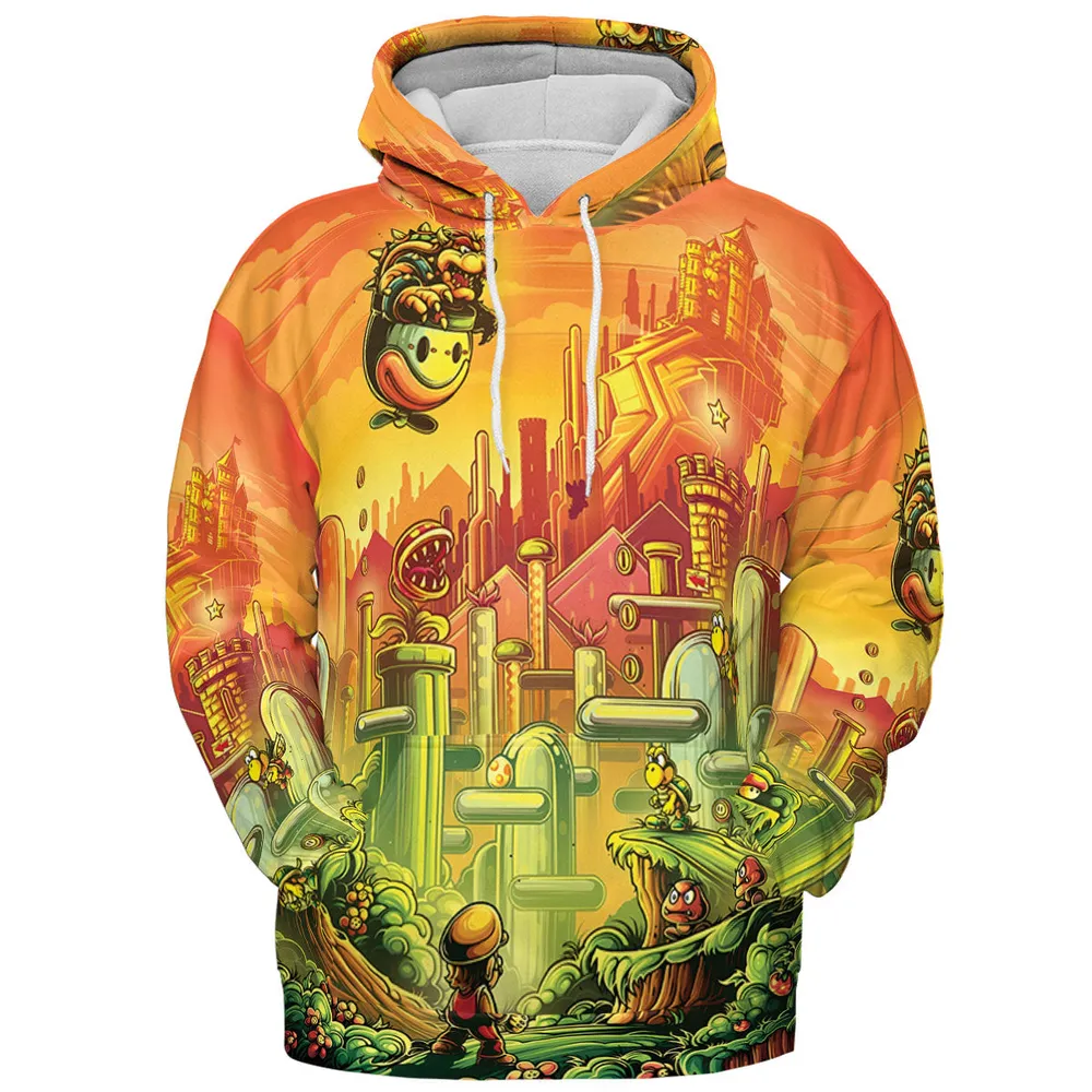 Plumber Kingdom Super Mario All-over Print Hoodie - 3