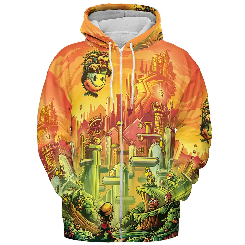 Plumber Kingdom Super Mario All-over Print Hoodie - 4
