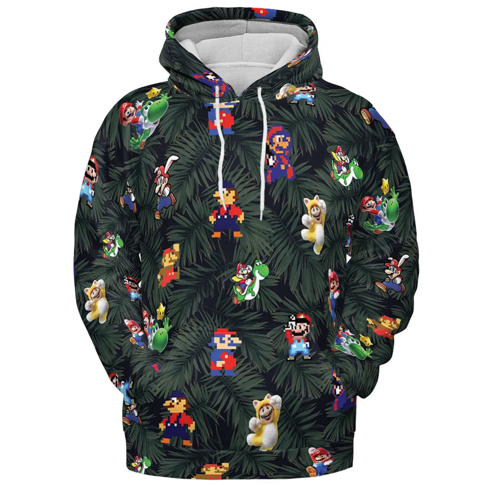 Tropical Mario Super Mario All-over Print Hoodie - 3