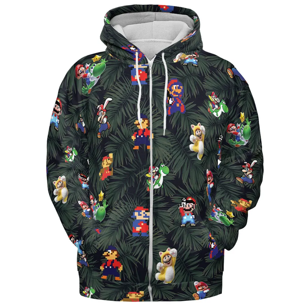 Tropical Mario Super Mario All-over Print Hoodie - 4