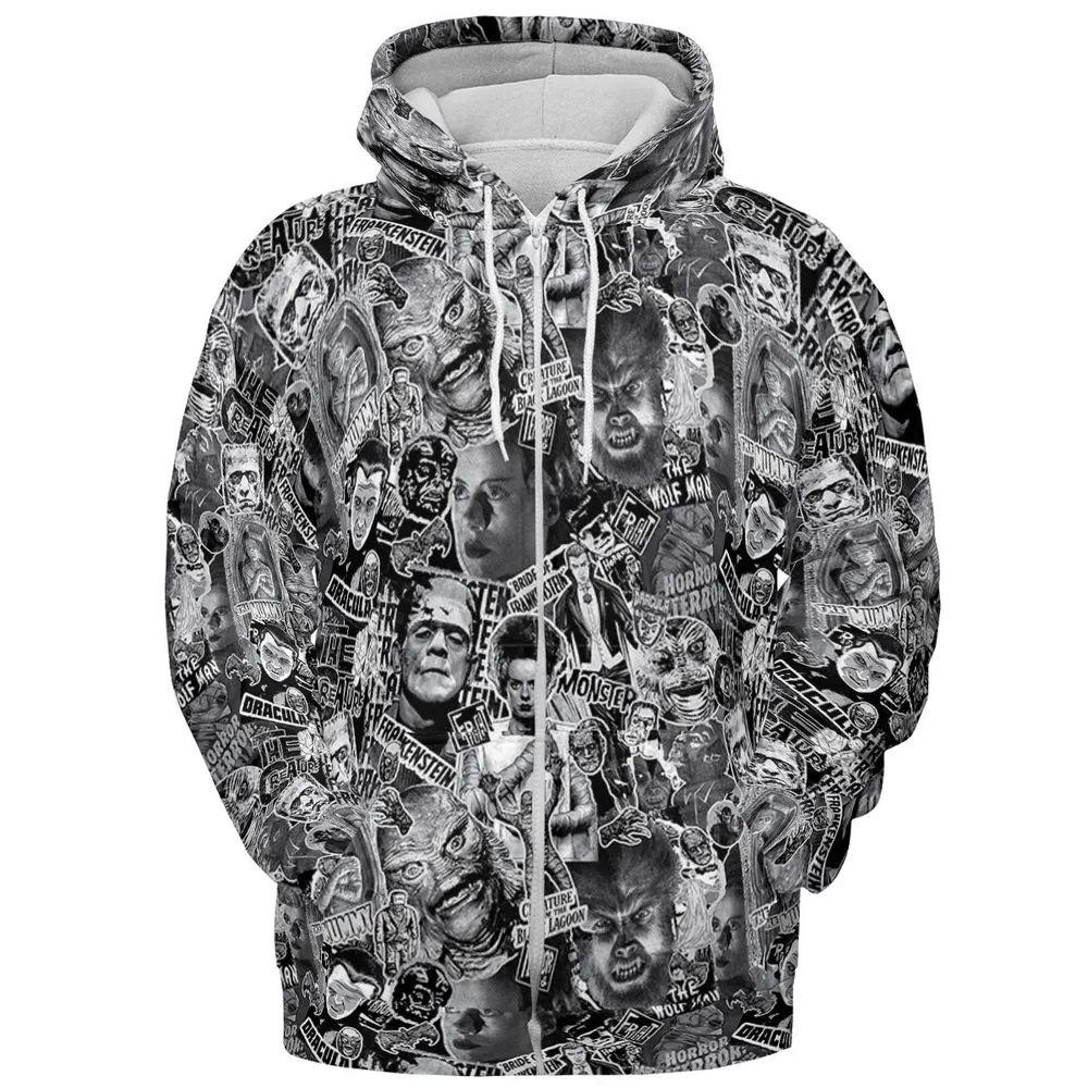 The Monsters Universal Classic Monsters All-over Print Hoodie - 4
