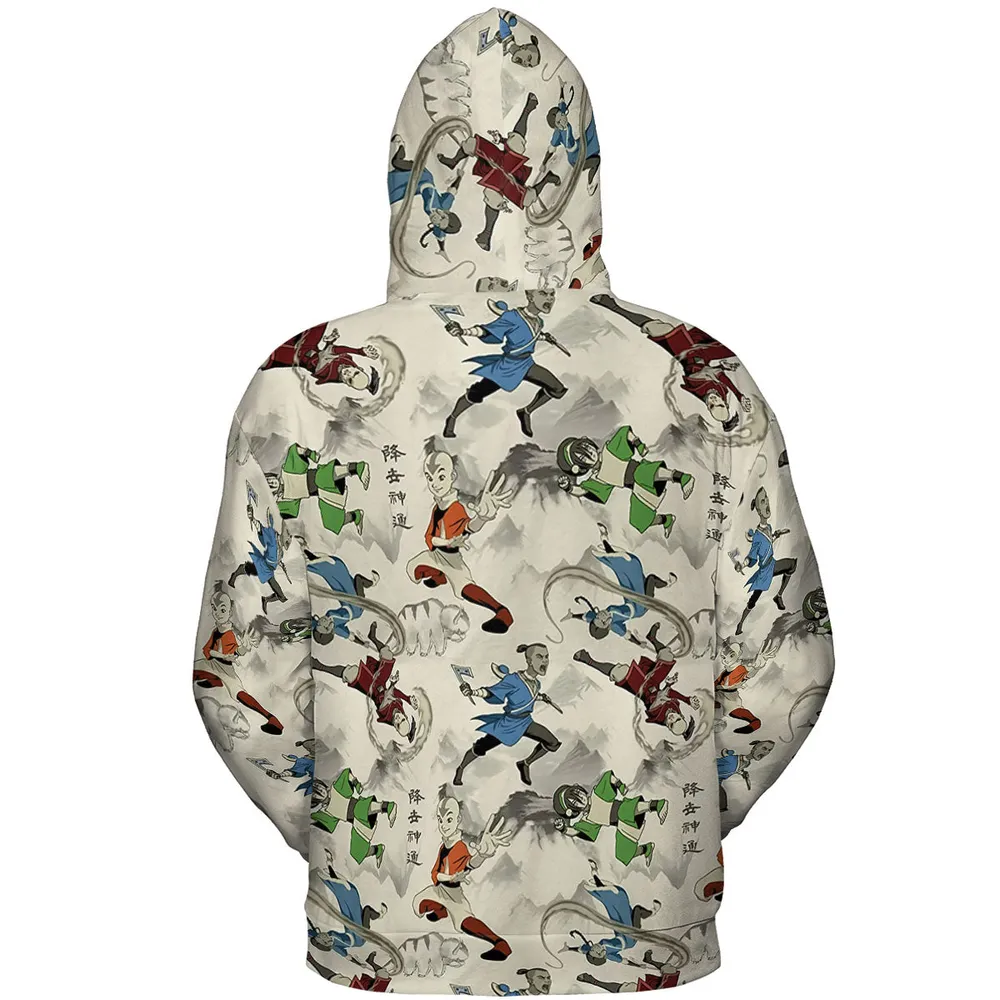 Aang Katara Toph Beifong Sokka Avatar The Last Airbender All-over Print Hoodie - 5