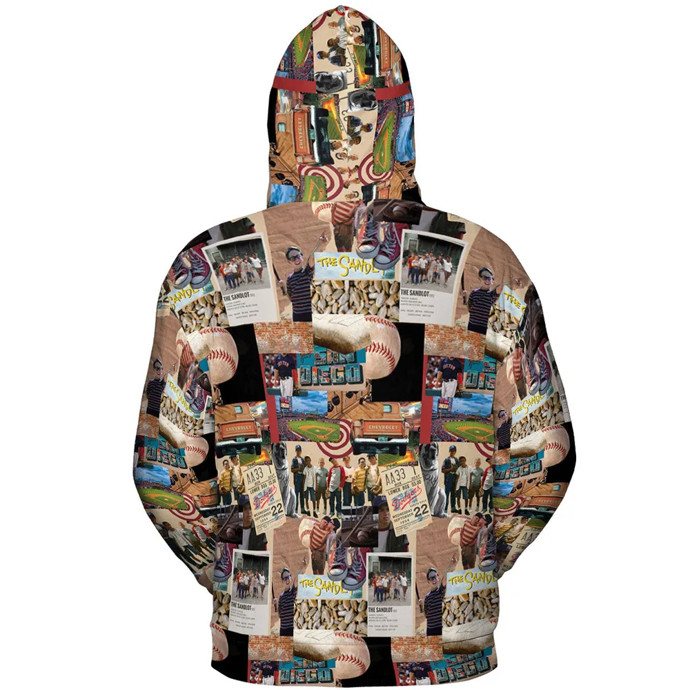 Memorable Baseball Movie Scenes Collage The Sandlot All-over Print Hoodie - 5