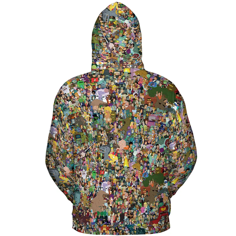 Futurama Characters All-over Print Hoodie - 5