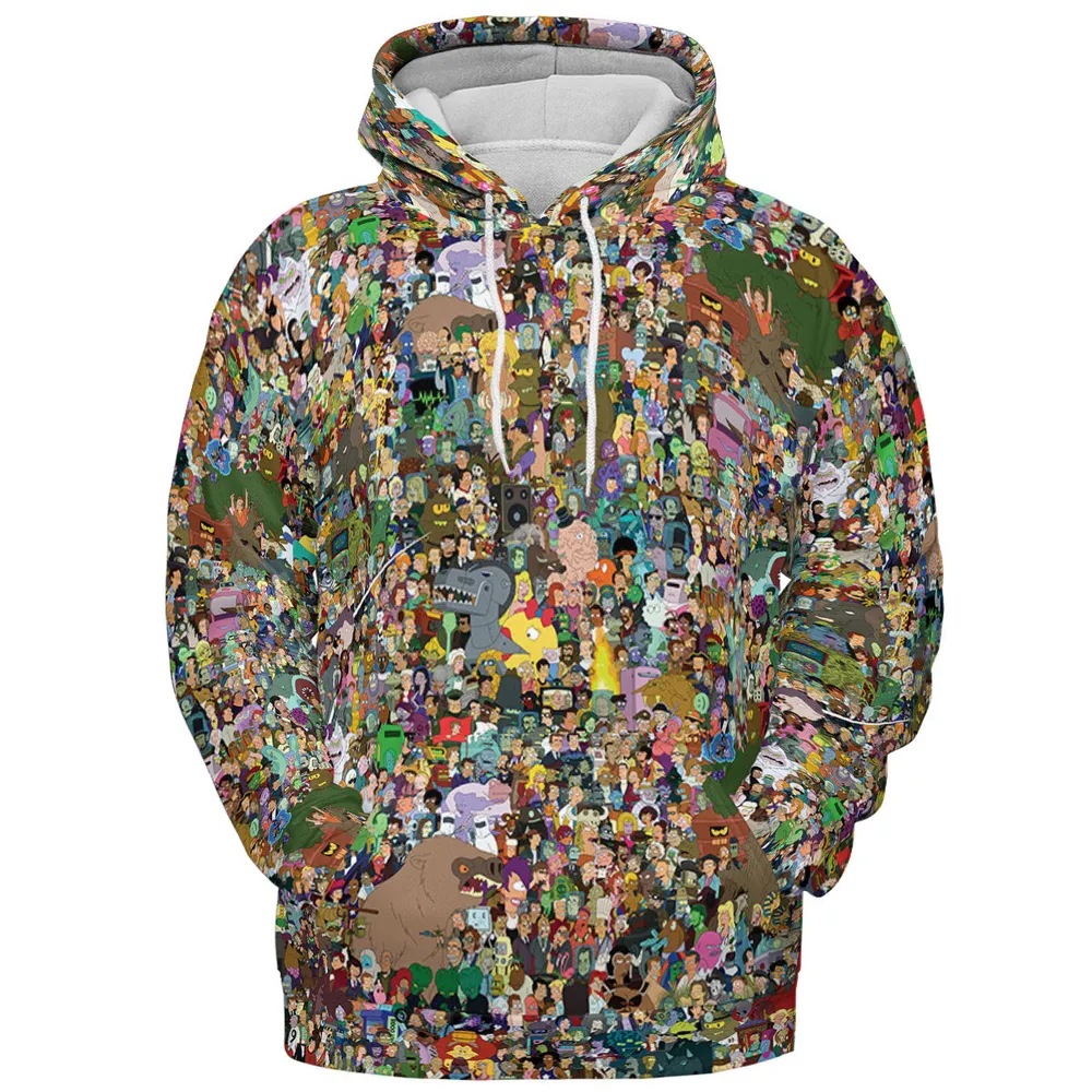 Futurama Characters All-over Print Hoodie - 3
