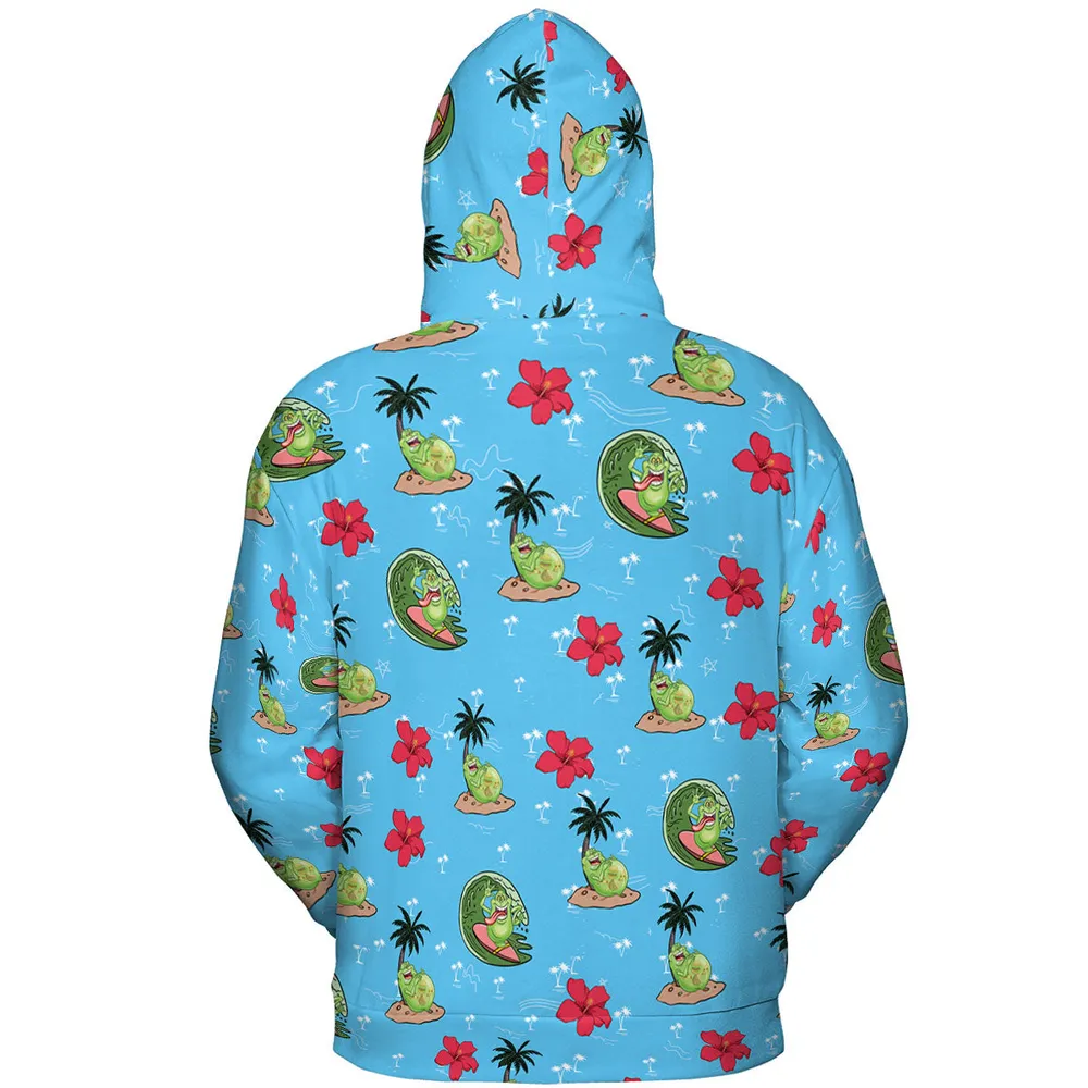 Ghostbusters Slimer Summer Vibes All-over Print Hoodie - 5