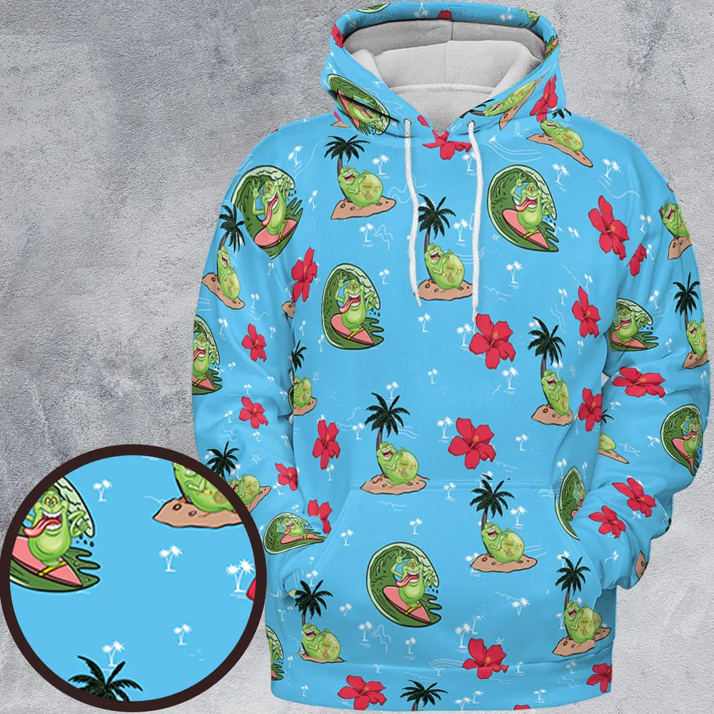 Ghostbusters Slimer Summer Vibes All-over Print Hoodie - 2
