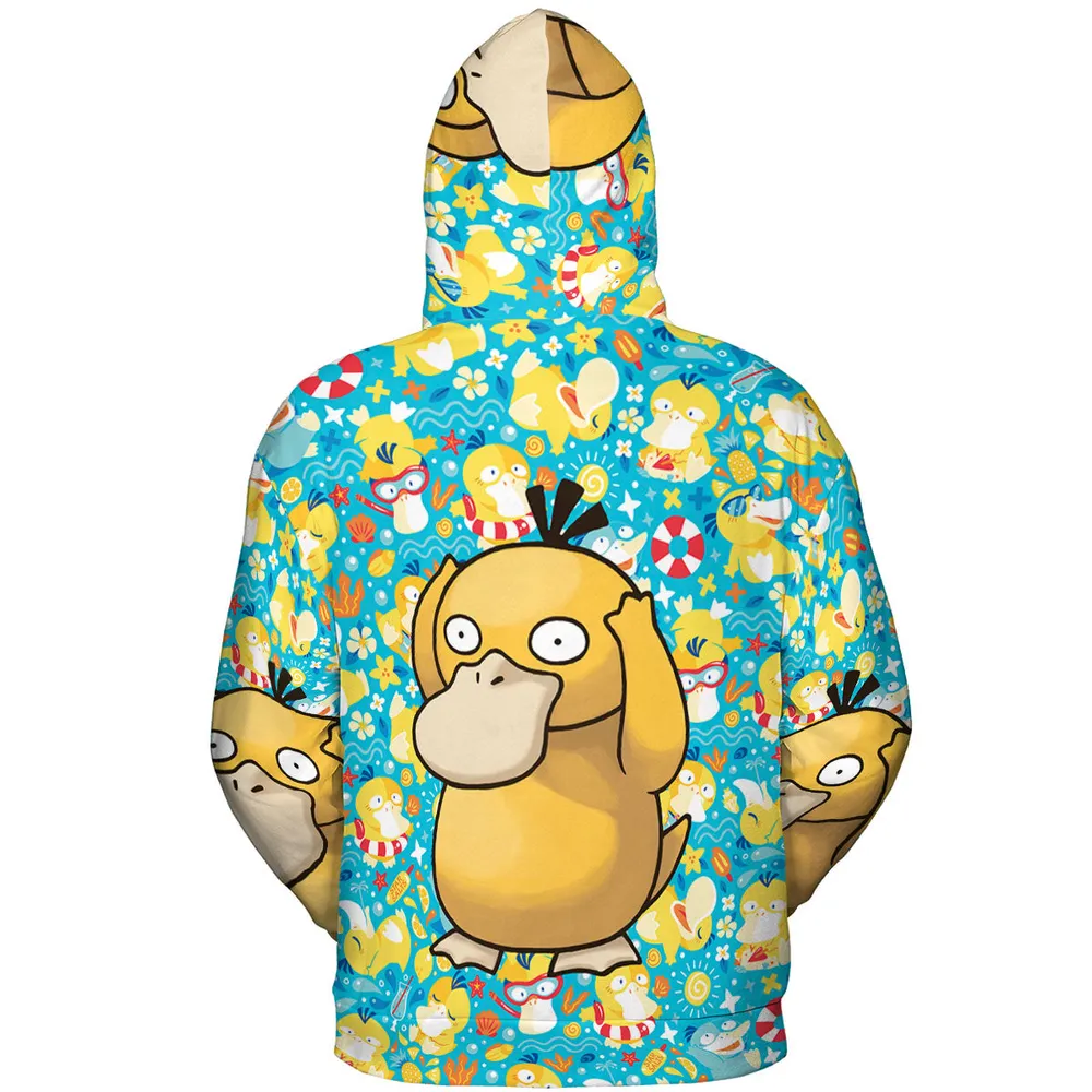 Psyduck Power Pokemon All-over Print Hoodie - 5