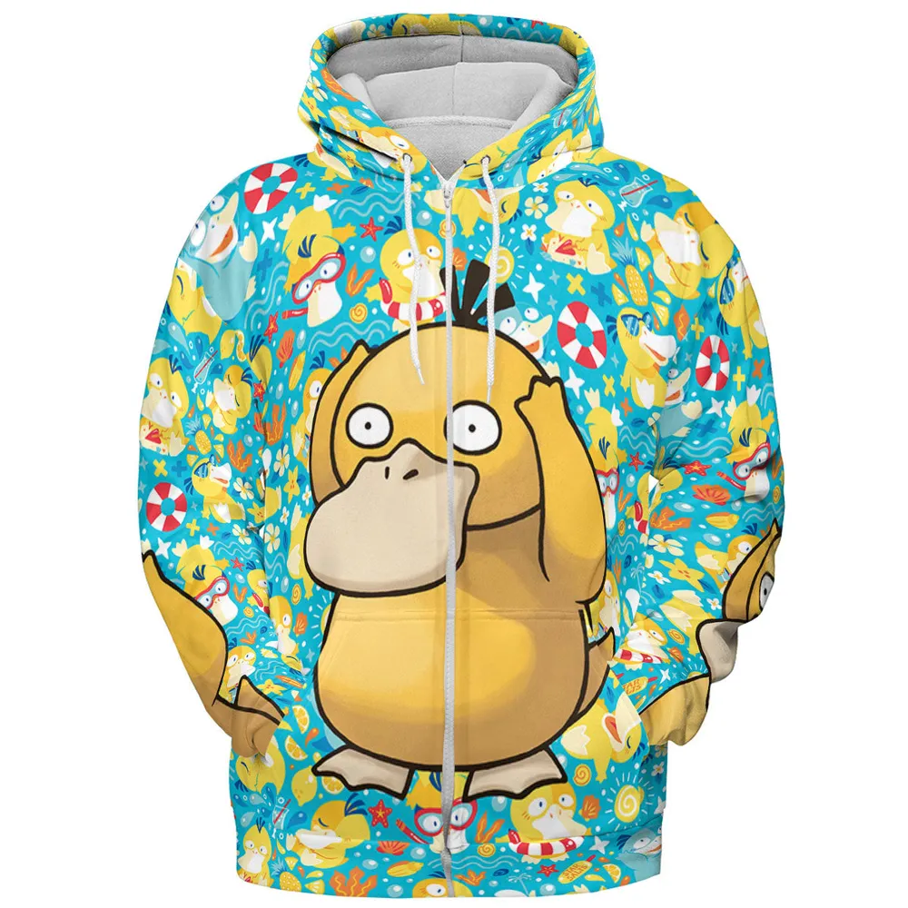 Psyduck Power Pokemon All-over Print Hoodie - 4