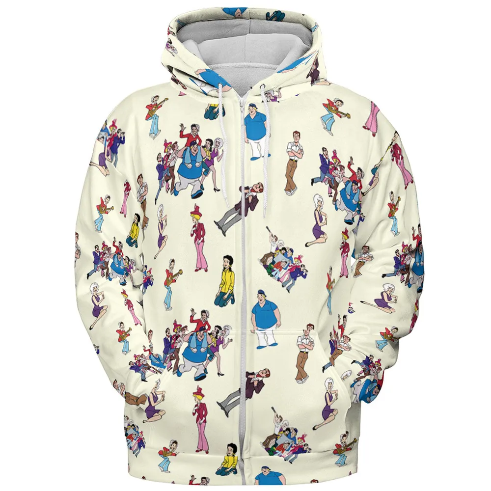 The New Adventures of Gilligan Pattern All-over Print Hoodie - 4