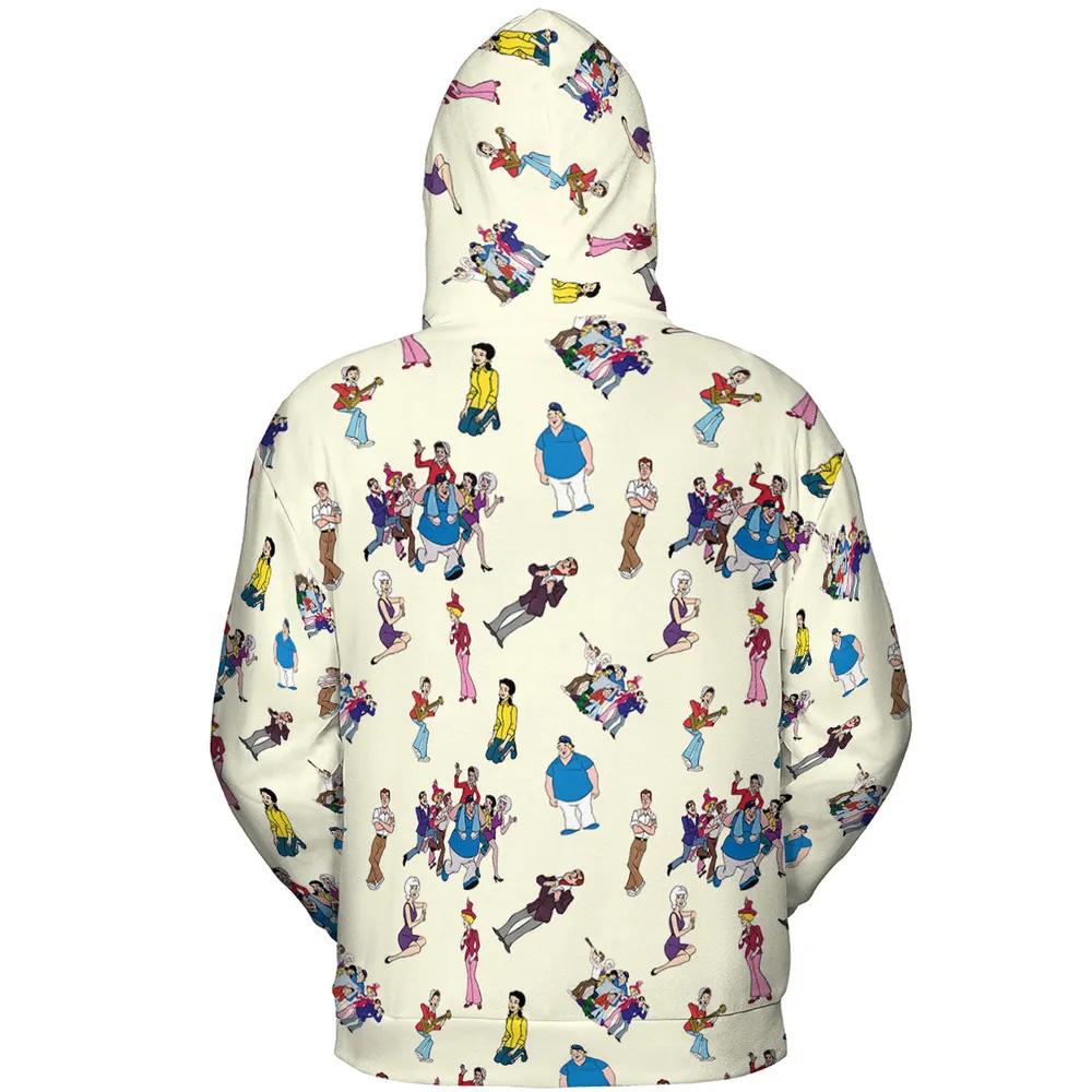 The New Adventures of Gilligan Pattern All-over Print Hoodie - 5