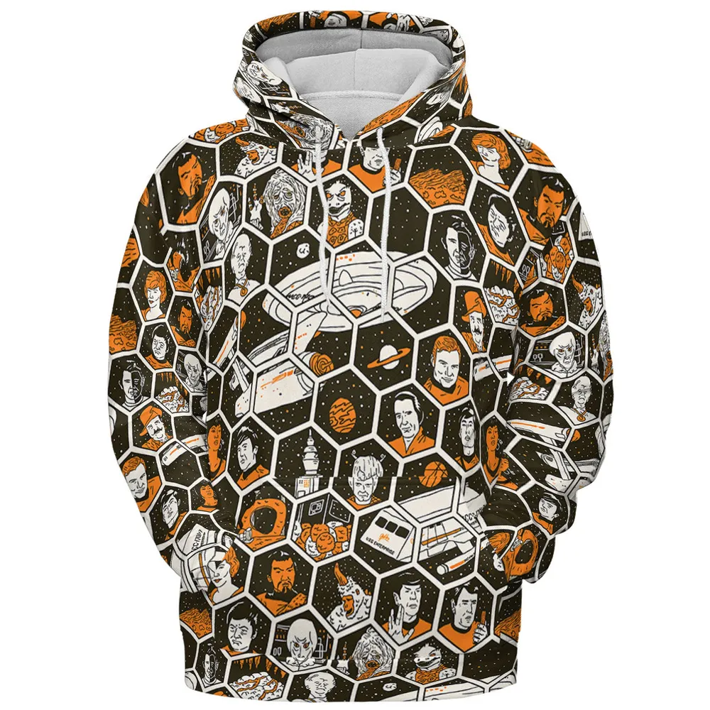 TrekToon Star Trek Hive Pattern All-over Print Hoodie - 3