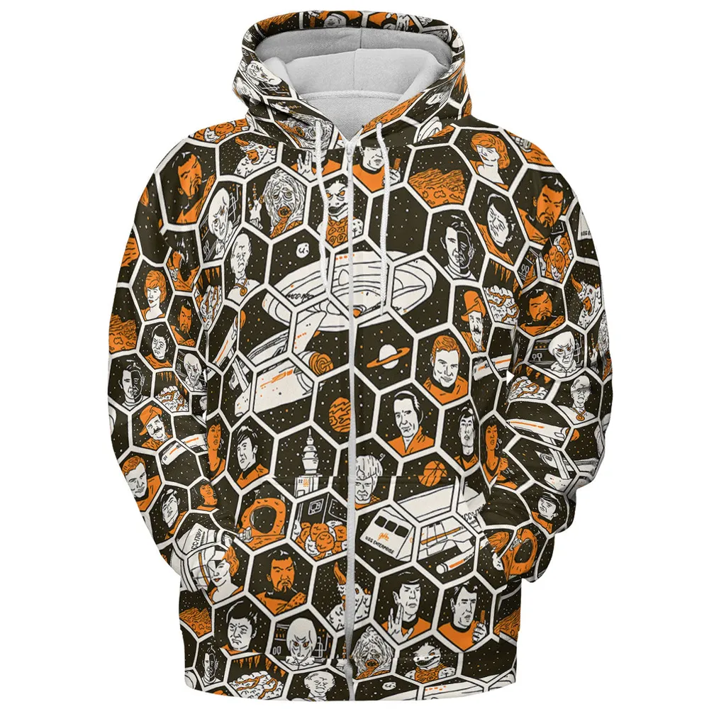 TrekToon Star Trek Hive Pattern All-over Print Hoodie - 4