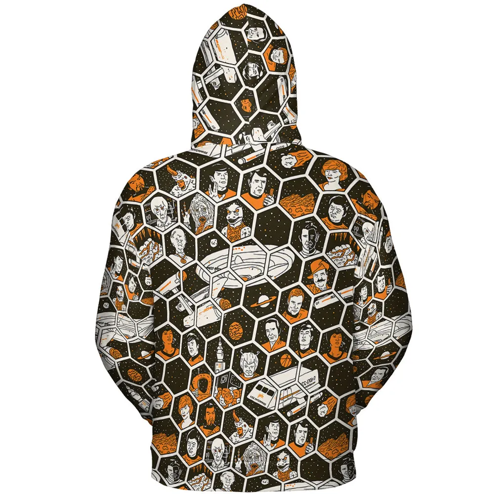 TrekToon Star Trek Hive Pattern All-over Print Hoodie - 5
