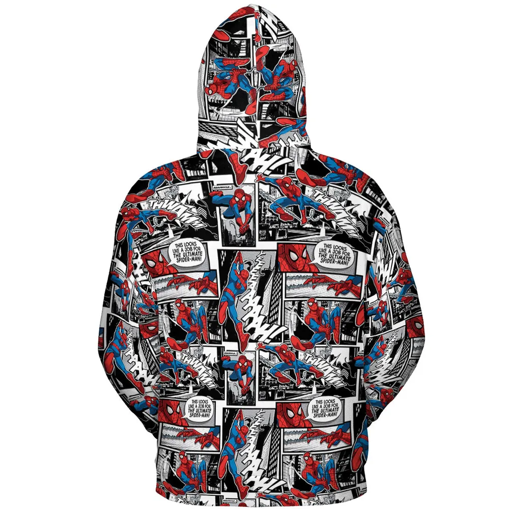 Spider Man Comic Pattern All-over Print Hoodie - 5