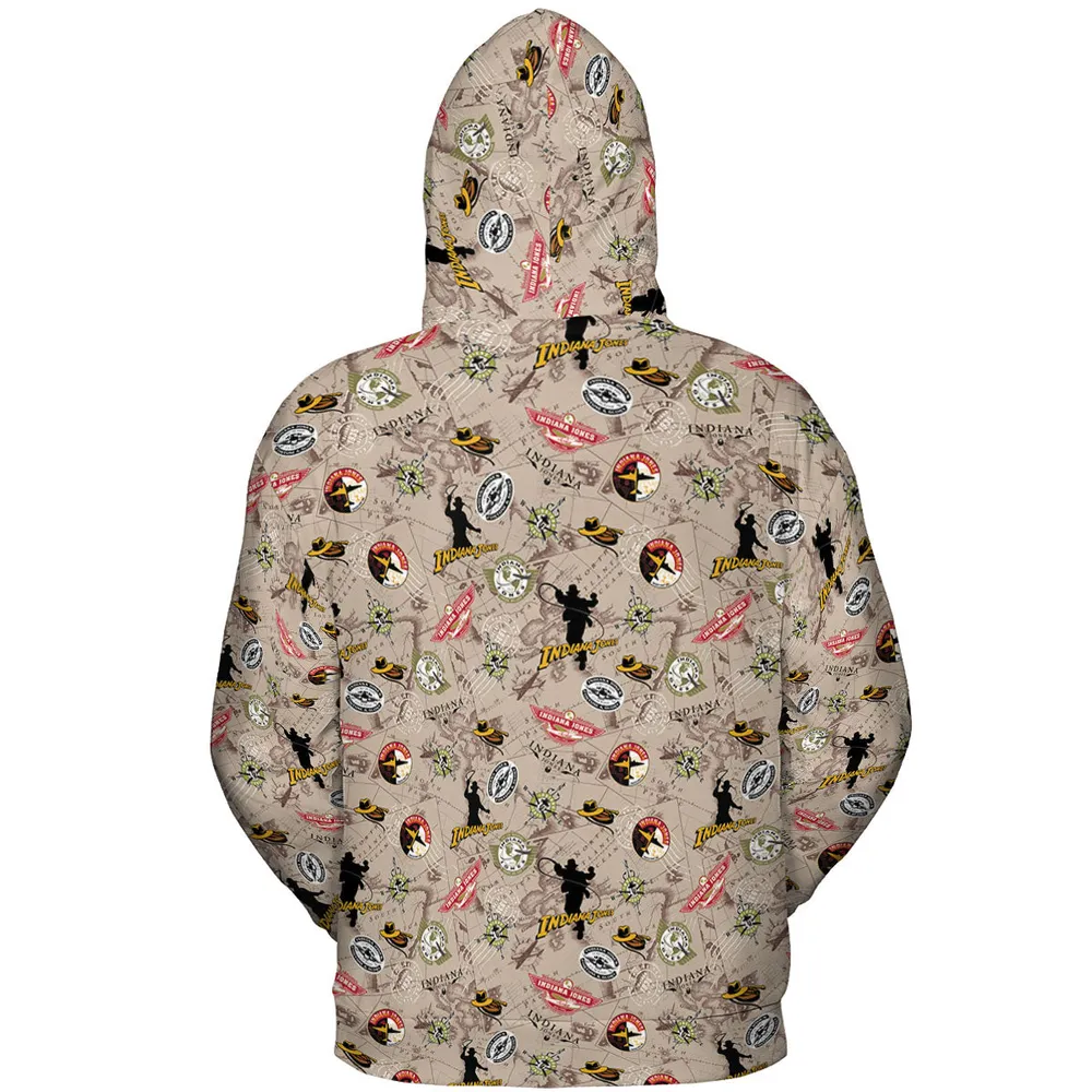 Indiana Jones Patterns All-over Print Hoodie - 5