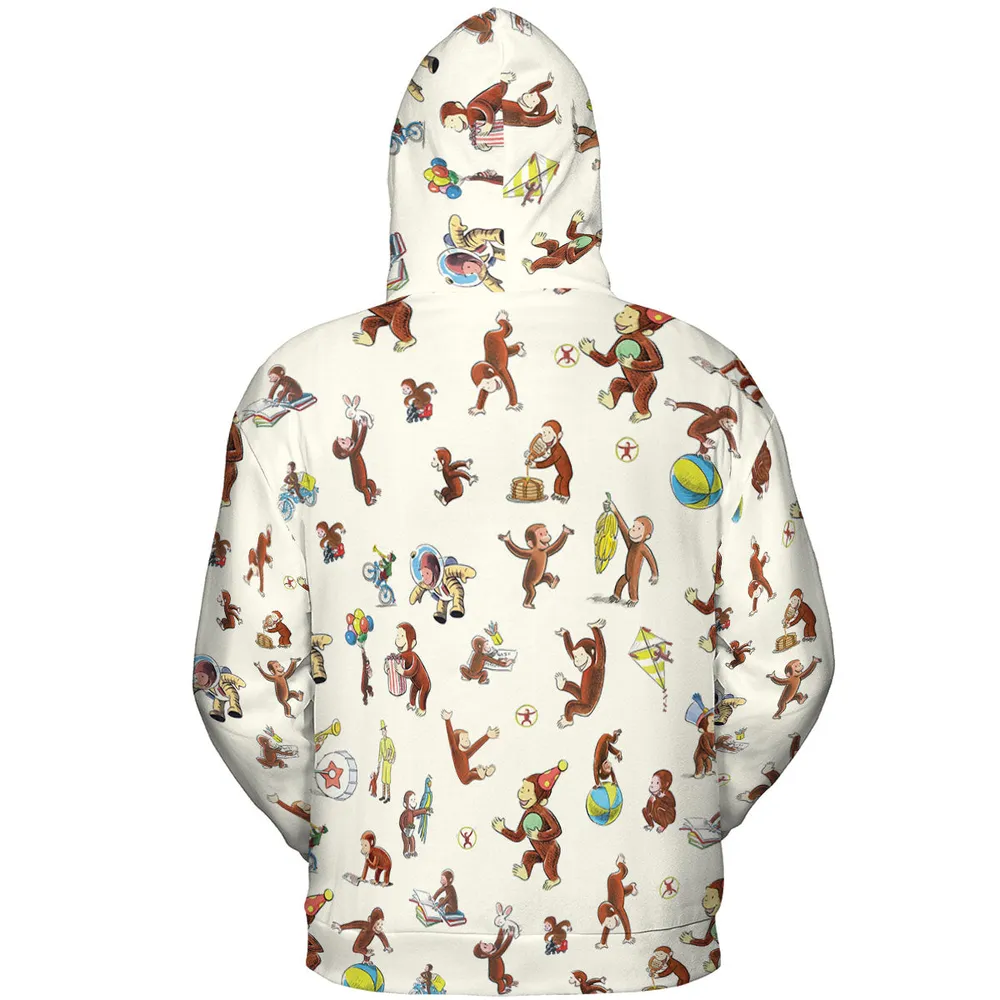 Riotsociety Curious George All-over Print Hoodie - 5