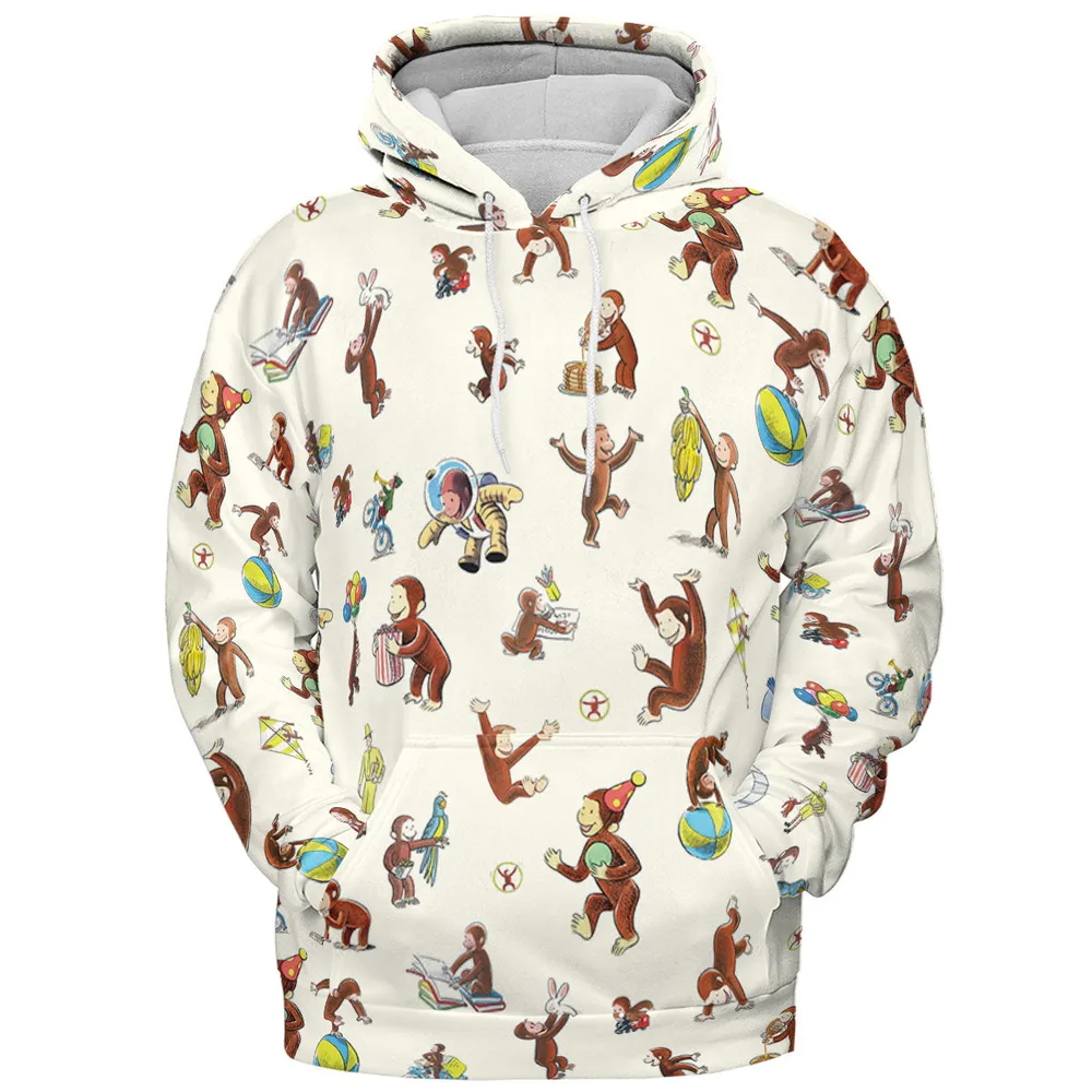 Riotsociety Curious George All-over Print Hoodie - 3