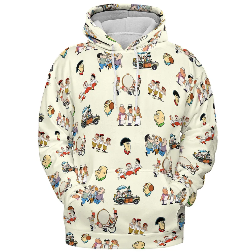 Three Stooges Cartoon 1965 All-over Print Hoodie - 3